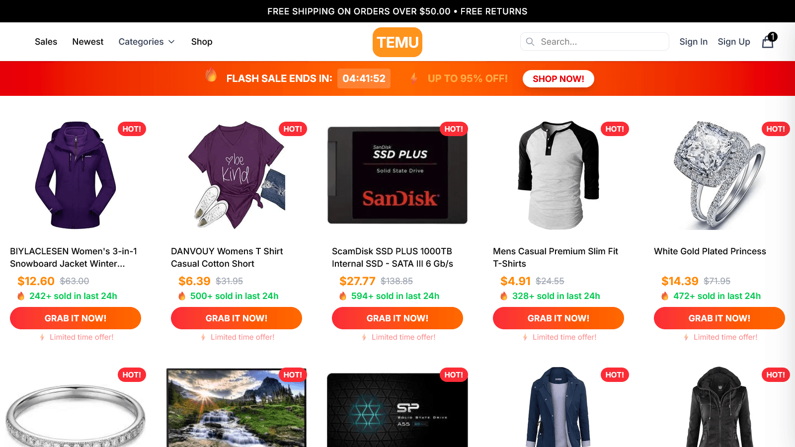 Temu E-commerce Clone
